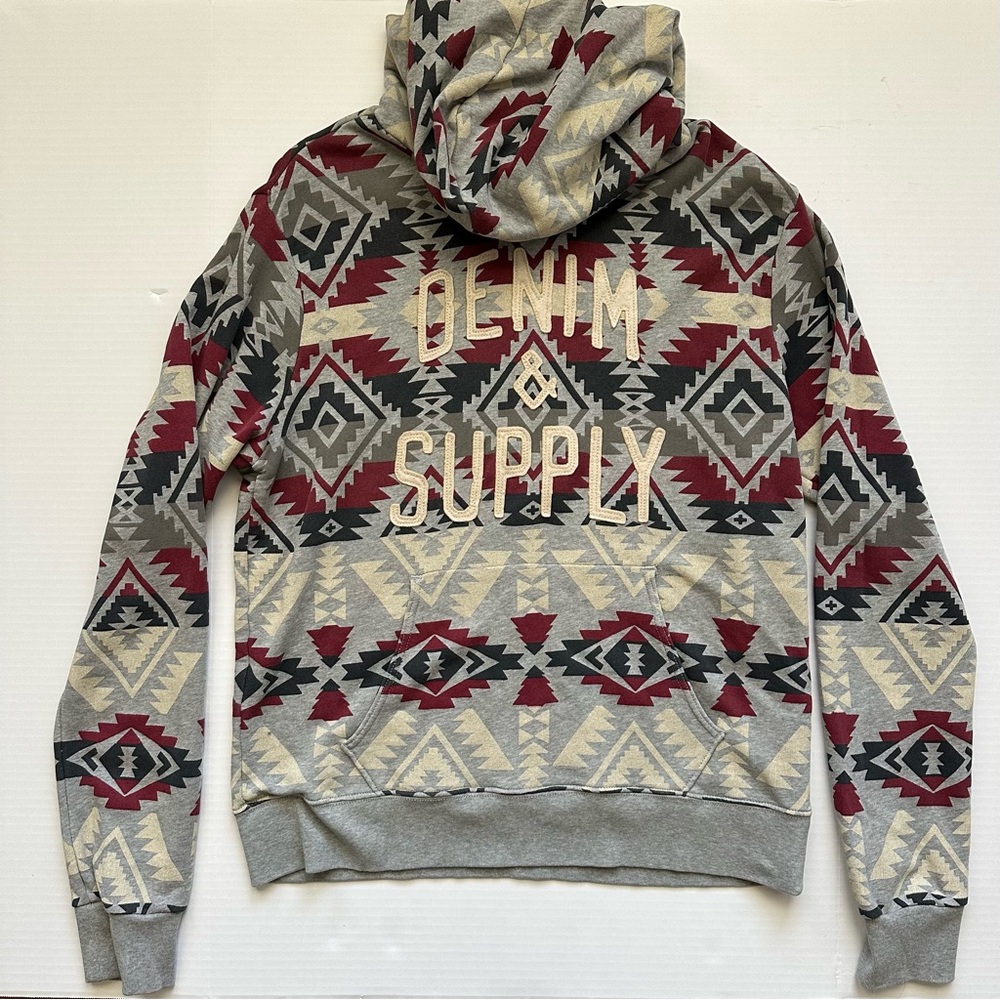 Denim & Supply Ralph Lauren Vintage Aztec Southwestern Hoodie Men’s Large